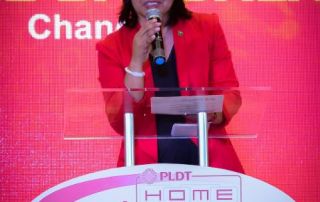 Chancellor Bandalria delivers an inspirational message to participants of the PLDT Broadband Quiz Contest Grand Finals.
