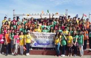 The University of the Philippines Open University (UPOU) at the 2017 Bañamos Civic Parade.The University of the Philippines Open University (UPOU) at the 2017 Bañamos Civic Parade.