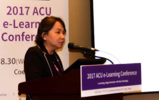 Dr. Melinda dela Peña Bandalaria, Chancellor of the University of the Philippines Open University (UPOU) and President of the Asian Association of Open Universities (AAOU), talked about the imperatives, status, and challenges of open education in Asia as an invited speaker at the e-Learning Korea 2017 Conference held at Coex, Seoul, South Korea.
