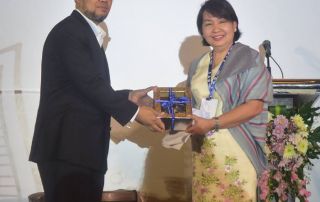 Chancellor Melinda dela Peña Bandalaria after her Keynote Speech at the recently concluded 31st Annual Conference of the Asian Association of Open Universities (AAOU) in Yogyakarta, Indonesia held on 27-29 September 2017.