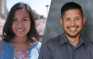 Dr. Ria Mae Borromeo and Dr. Diego Maranan reports back to UPOU after obtaining international PHD degrees.