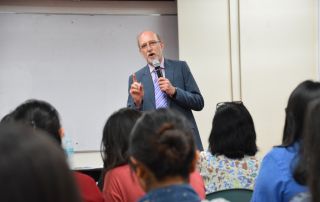 Dr. Don Passey, Professor of Technology Enhanced Learning at the Lancaster University, U.K, conducts a month-long visit from 4 February to 2 March 2018 at the University of the Philippines Open University (UPOU) Headquarters, Los Baños, Laguna.