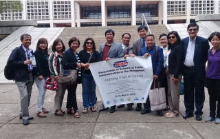 MPM Program Chair, Asst. Prof. Juvy Lizette Gervacio (third from right), and FMDS University Researcher, Mr. Larry N. Cruz (leftmost) together with ASPAP Board members and Professor Jose Chen of Tunghai University, Taitung, Taiwan.
