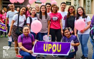 The University of the Philippines Open University (UPOU) participating in the “Advocacy Walk and Padyak Para Kay Juana” on 6 March 2018