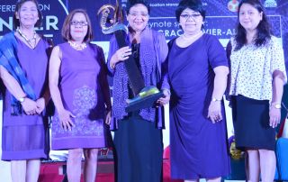 Dr. Grace Javier Alfonso (middle), Professor and Former Chancellor of UP Open University