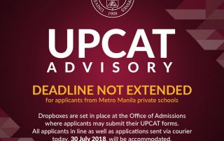 UPCAT Advisory