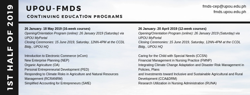 CEP Schedule 2019-1