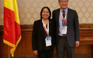 Chancellor Bandalaria with Mr. Libing Wang of the UNESCO Asia and Pacific Regional Bureau for Education