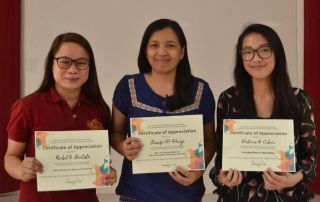 Ms. Bautista, Ms. Pareja and Ms. Calora served as resource speakers for the first FICS MeetUPs