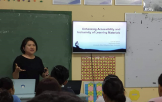 Director Luisa A. Gelisan discussed about increasing accessibility and inclusivity of learning materials with the Master of Science Education Program students