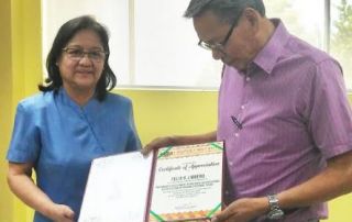 Chancellor Felix Librero and Dr. Melinda Lumanta