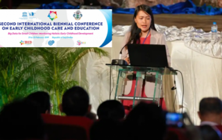 Ms. Sherilyn Sia, a UPOU Master of Distance Education graduate served as one of the speakers during the Second International Biennial Conference on Early Childhood Care and Education