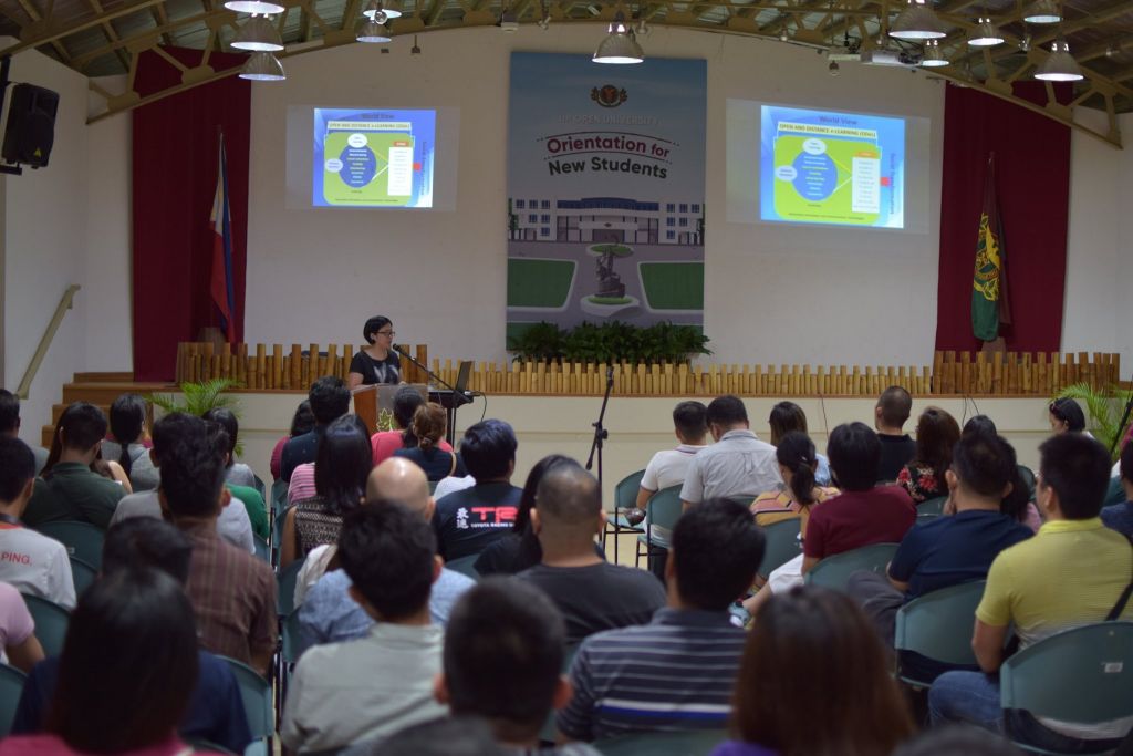 The Orientation for New Students held on 31 August 2019 was attended by more than 350 UPOU graduate, undergraduate and non-degree students, both physically and online.