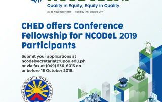 CHED Fellowship for NCODeL2019