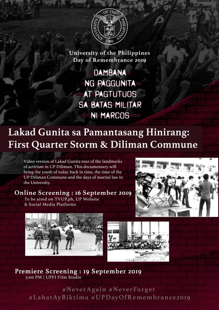 Lakad Gunita sa Pamantasang Hinirang (First Quarter Storm and Diliman Commune)