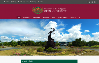 The new UPOU website (www.upou.edu.ph) is designed with more accessible and more inclusive features.