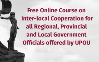 Free Online Course on Inter-local Cooperation for all Regional, Provincial and Local Government Officials offered by UPOU