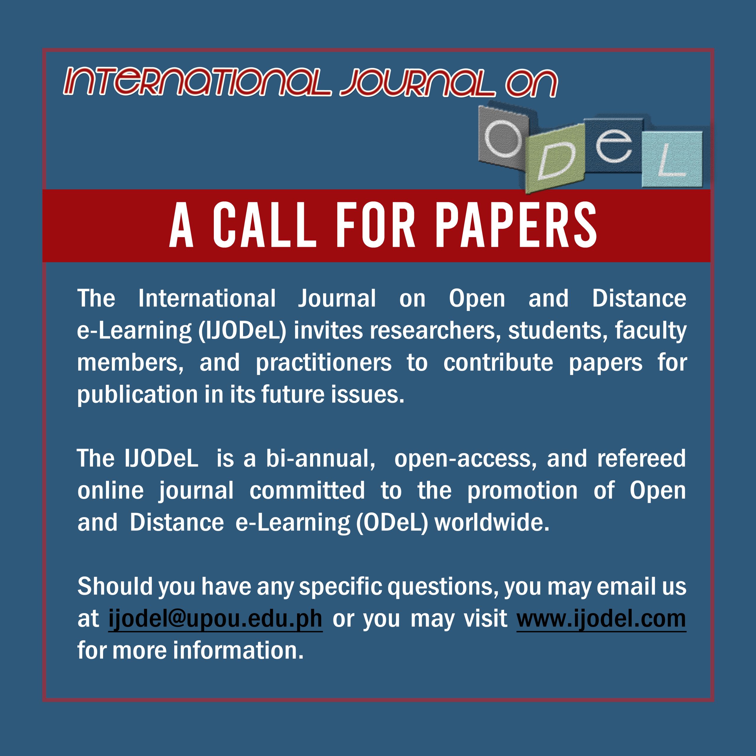 Call for papers