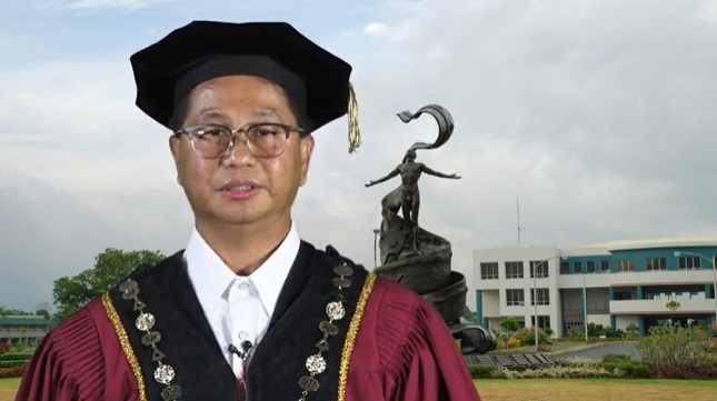 UP President Danilo L. Concepcion calls on the UPOU graduates to wisely and correctly use the skills and knowledge gained from the university during the 24th UPOU Commencement Exercises and 1st Virtual Graduation. UP President Danilo L. Concepcion calls on the UPOU graduates to wisely and correctly use the skills and knowledge gained from the university during the 24th UPOU Commencement Exercises and 1st Virtual Graduation.