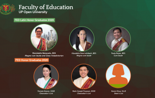 FED Graduates to Receive Latin Honors and High Honors at UPOU’s First Virtual Graduation