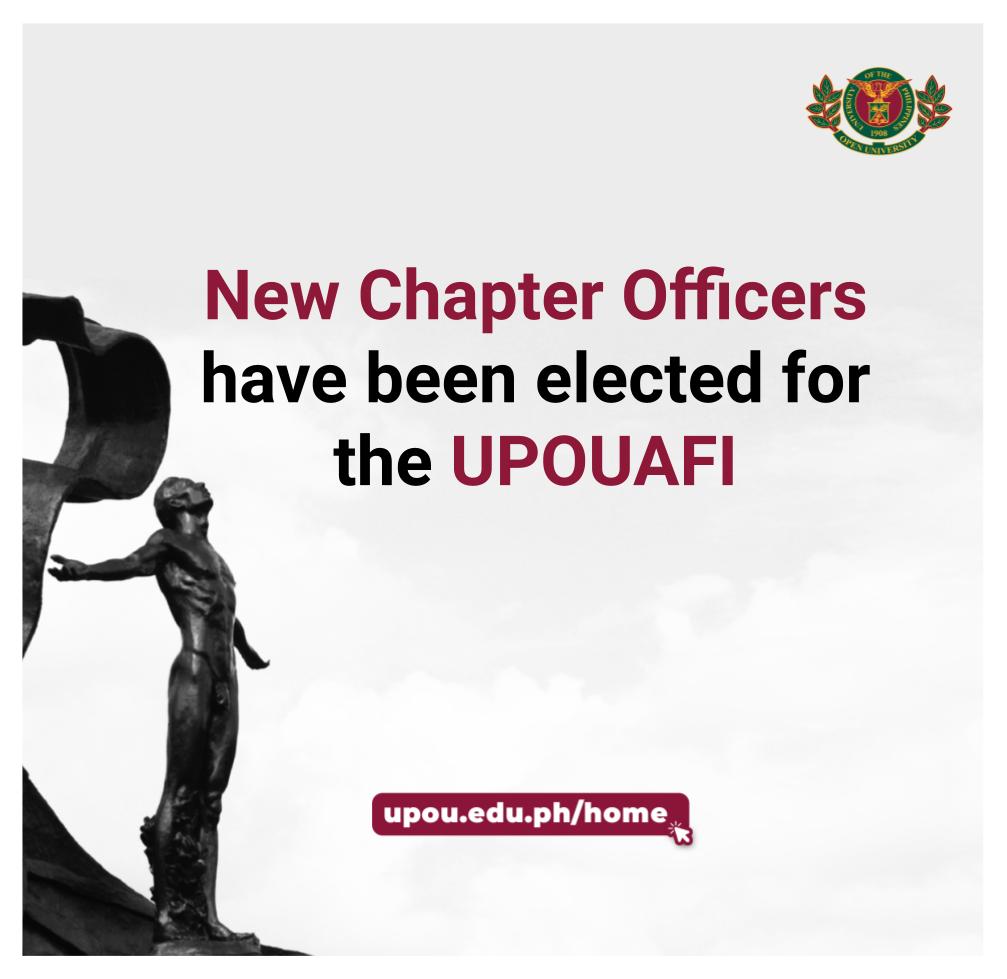 New Chapter Officers of UPOUAFI New Chapter Officers have been elected for UPOUAFI