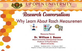 Research Conversation Series: Why Learn About Rasch Measurement?