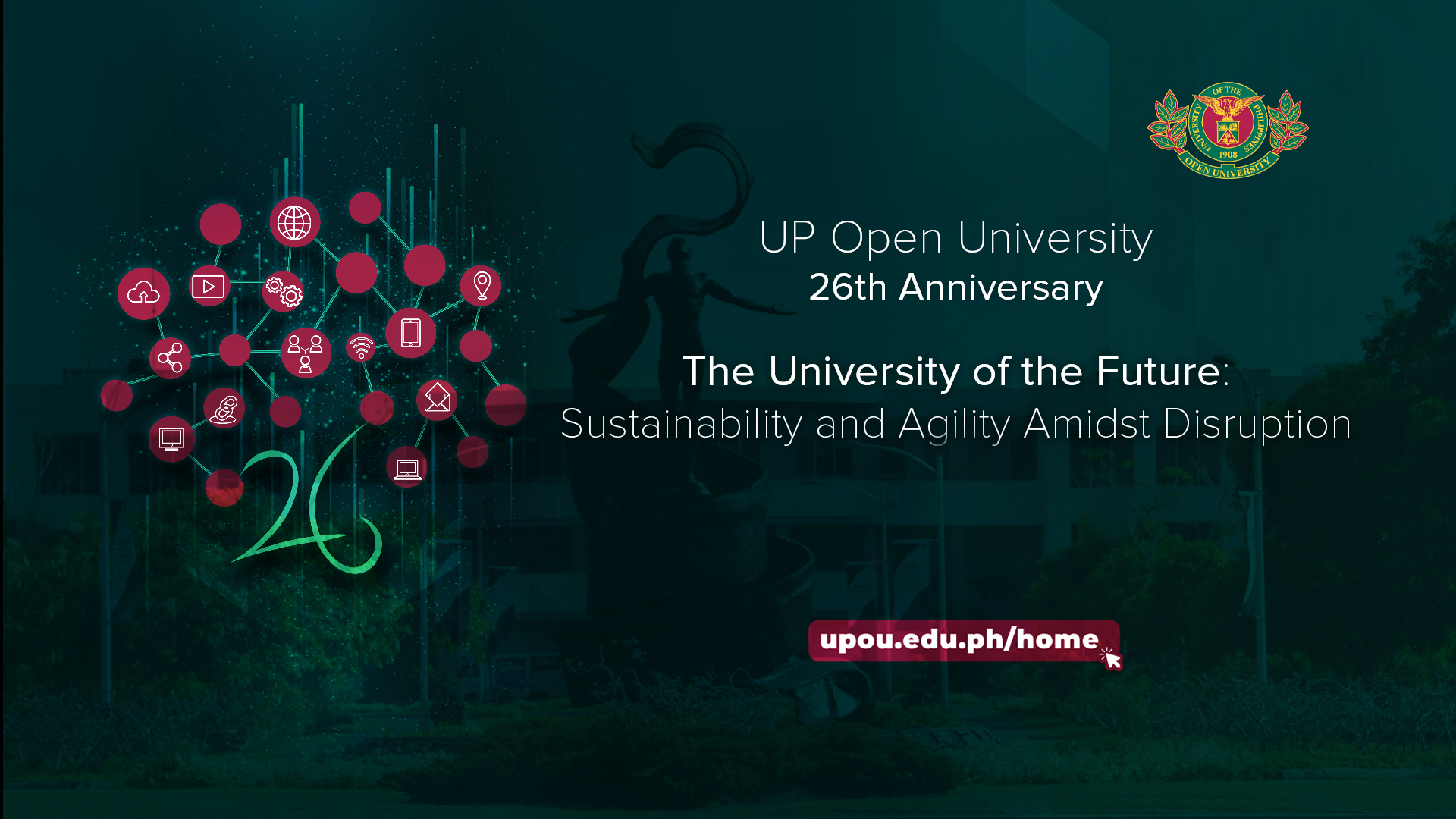 UPOU Celebrates Partners and Launches 2021 Programs during the 26th Anniversary Celebration