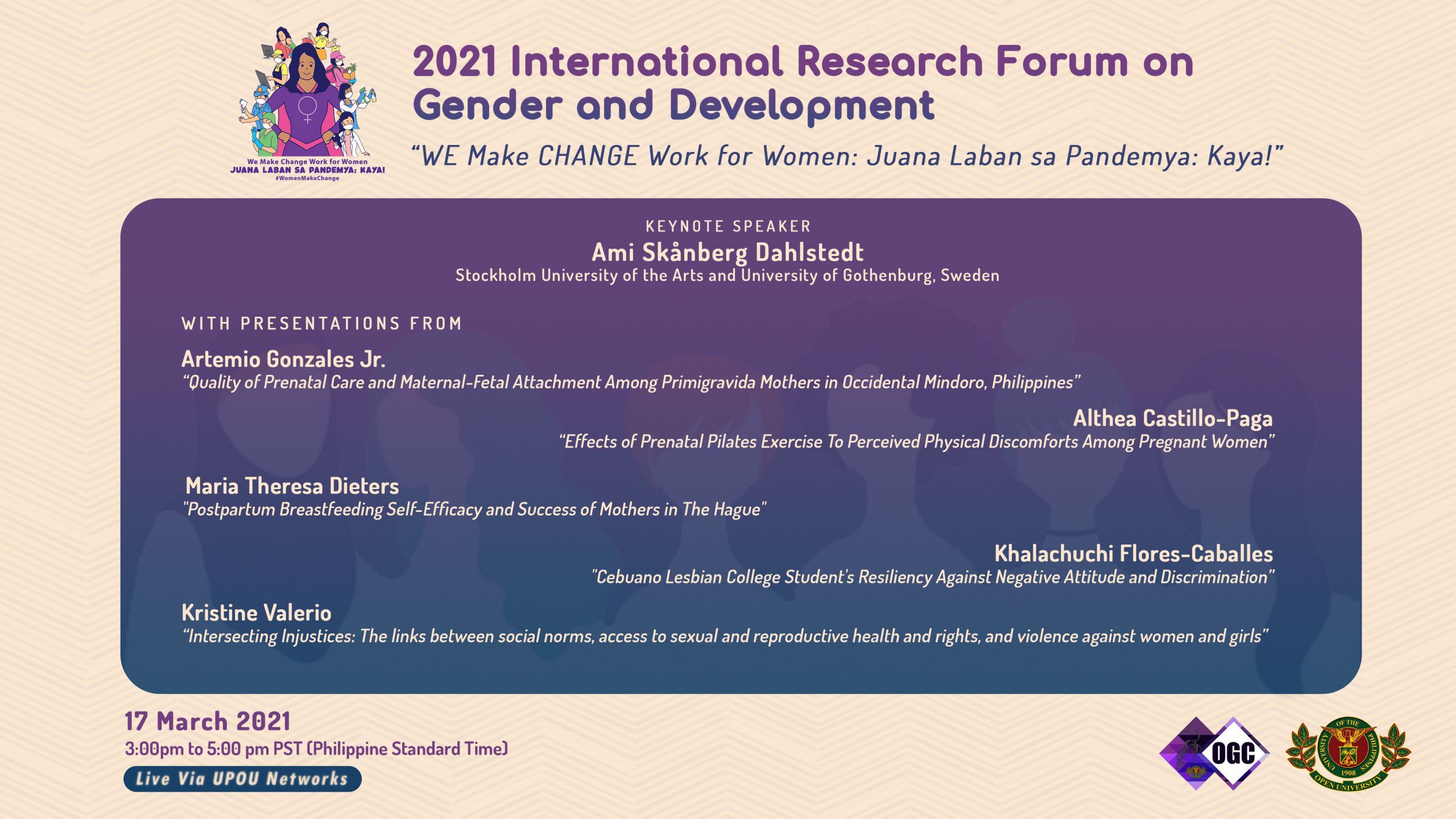 UPOU to hold International Research Forum on Gender and Development