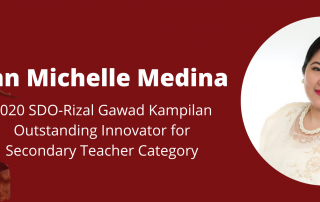MDE student recognized as Outstanding Innovator at 2020 SDO-Rizal’s Gawad Kampilan