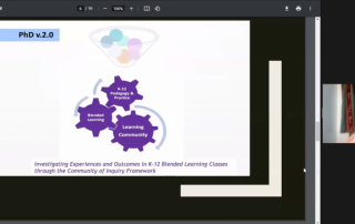 Researcher’s funnel. Asst. Prof. Aleta recounts how it took her several tries before she was able to pinpoint the main areas of study from which her dissertation topic will take form.