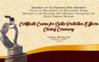 UPOU-FMDS holds the CCDPO’s closing ceremony for its inaugural batch
