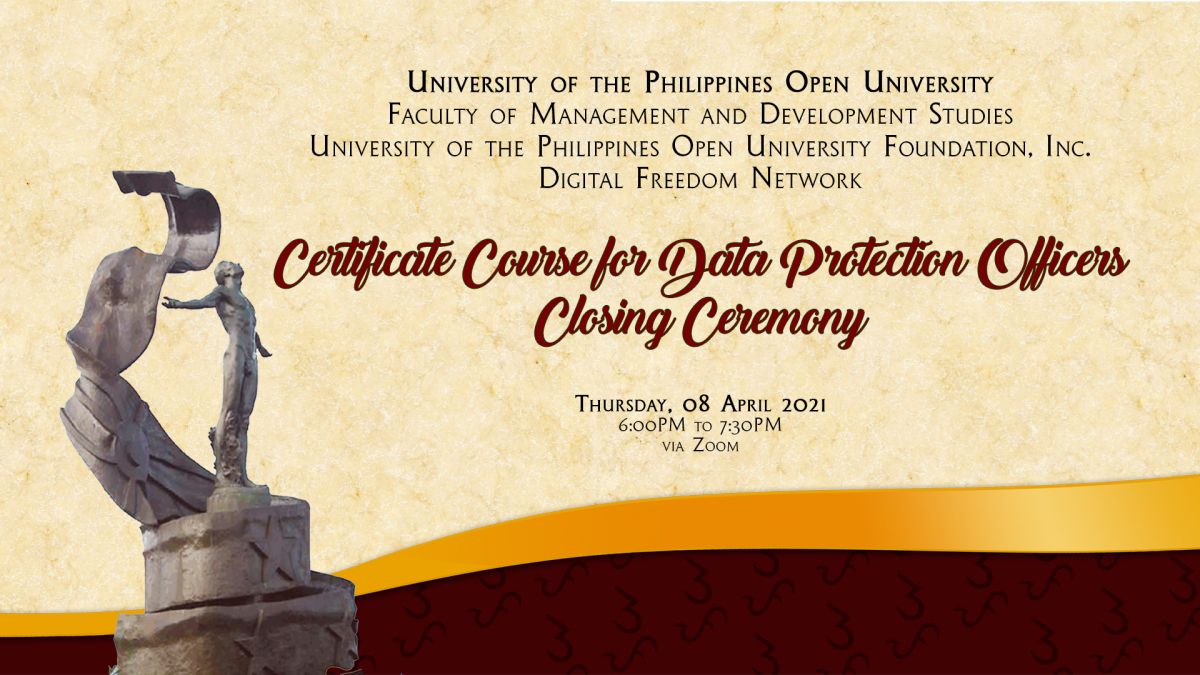 UPOU-FMDS holds the CCDPO’s closing ceremony for its inaugural batch