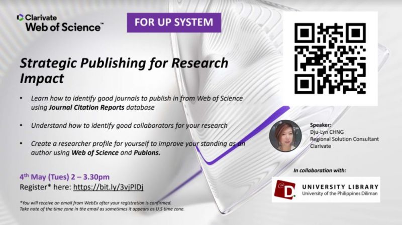 Invitation to Strategic Publishing for Research Impact Webinar by ...