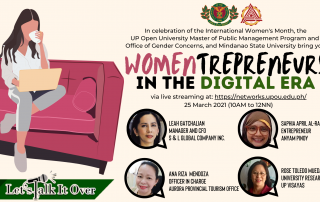 Let’s Talk it Over Series: WOMENtrepreneurs in the Digital Era