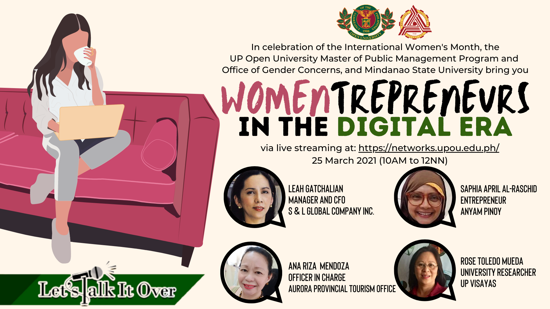 Let’s Talk it Over Series: WOMENtrepreneurs in the Digital Era