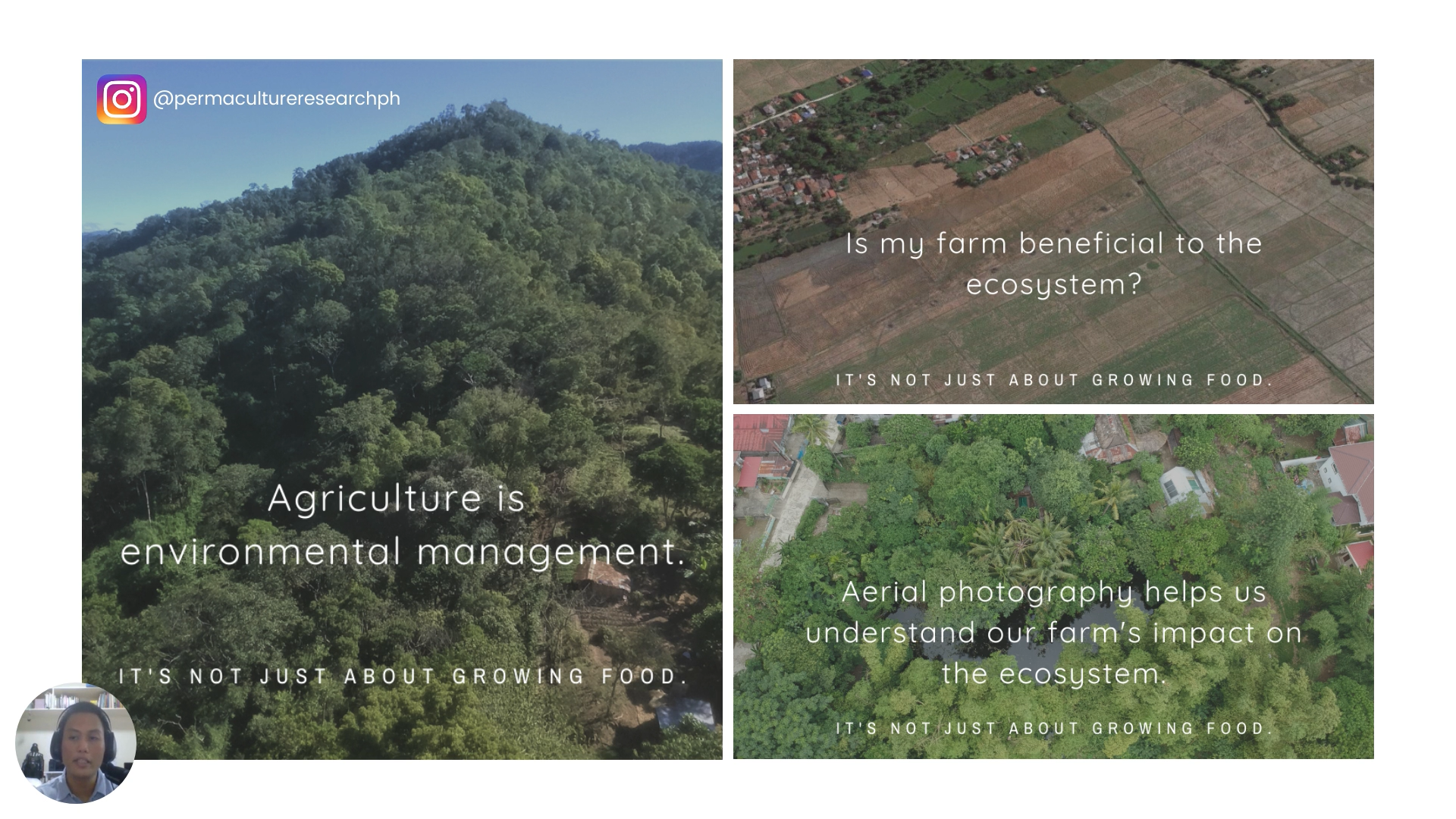 Mr. Jabez Joshua Flores, a MENRM graduate and PhD graduate of Environmental Science, talked about climate solutions through permaculture, a design philosophy integrating ecology, agriculture, and landscape design.