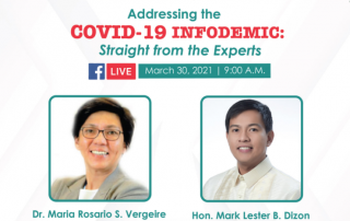 LBSCFI's "Addressing the COVID-19 Infodemic: Straight from the Experts" (Photo from LBSCFI)