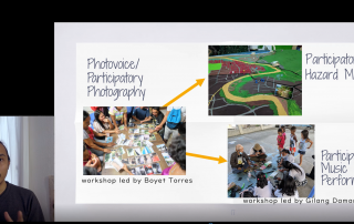 Mr. Ralph Daniel Lumbres, an interdisciplinary visual artist, designer, educator, and woodworker led a discussion on how artists could help with the climate crisis.
