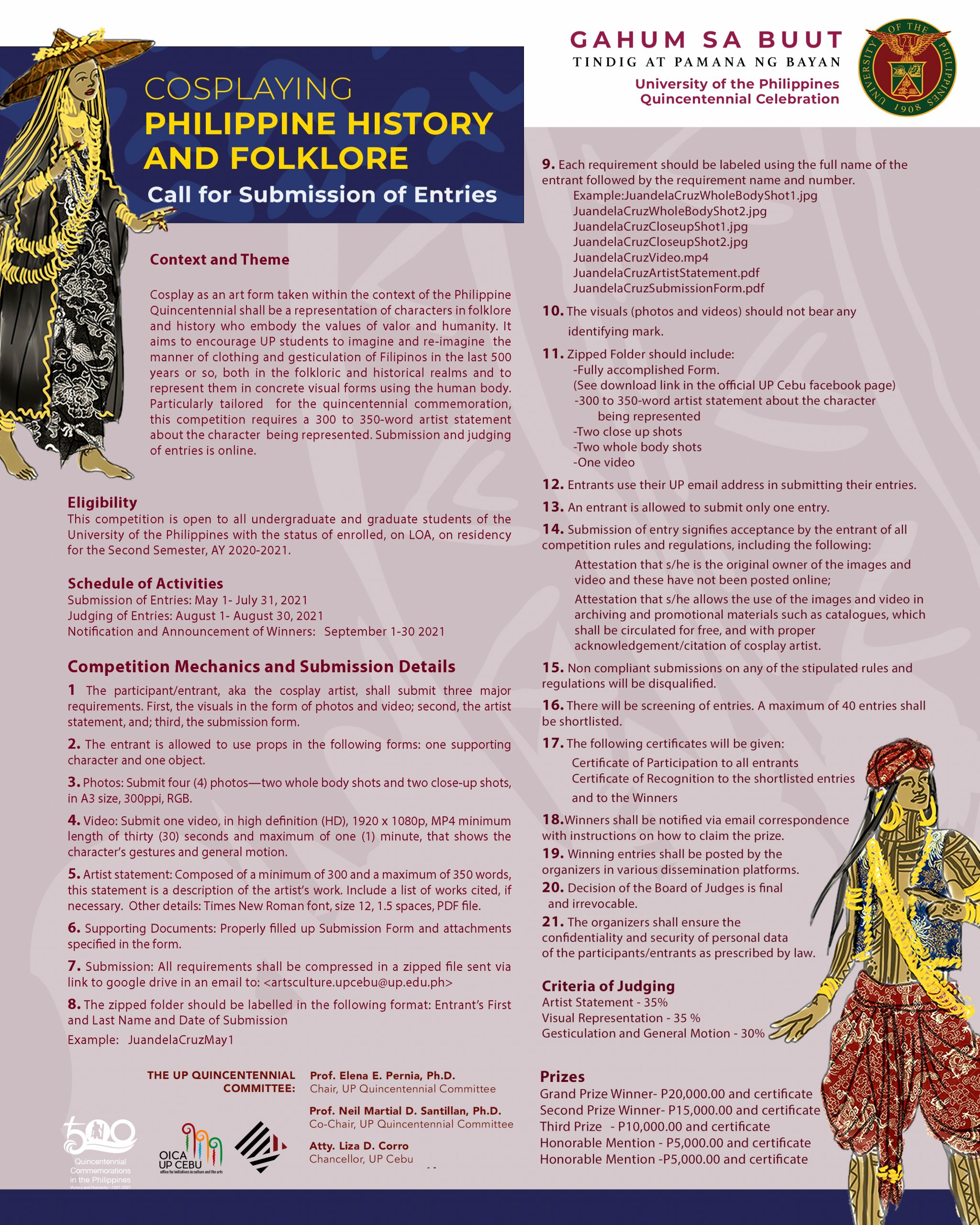 Cosplaying Philippine History and Folklore Call for Submission