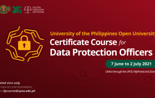 The Certificate Course for Data Protection Officers is now accepting participants for its third batch