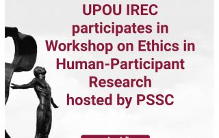UPOU IREC participated in the Online Training Workshop on Ethics in Human-Participant Research hosted by the Philippine Social Science Council