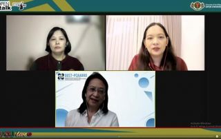 From upper right: Dr. Joane Serrano, Ms. Margaret Jarmin-Suarez, and Dir. Marita Carlos engaged in a lively discussion about media literacy and fake news in Open Talk's Episode 8.