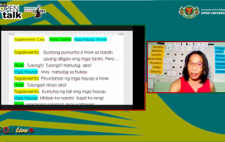 Ms. Julie Weygan-Aparato and her story telling activity