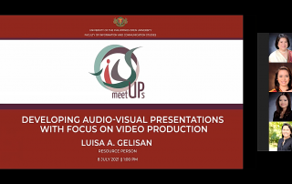 FICS MeetUps Tackles the Basics of Video Production with Multimedia Center Director Luisa A. Gelisan