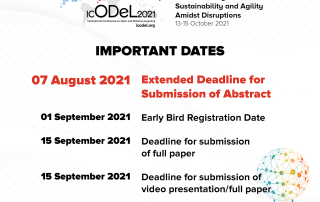Abstract Submission for ICODeL 2021 is Extended to 7 August 2021