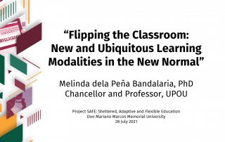 UPOU Chancellor speaks to DMMMSU about Flipping the Classroom