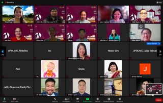 Some of the attendees of the UPOUAFI-FMDS Alumni Chapter webinar entitled “Mission BakuNation: Achieving a Healthy Nation through Vaccines and Acknowledging the Role of the Environment.”