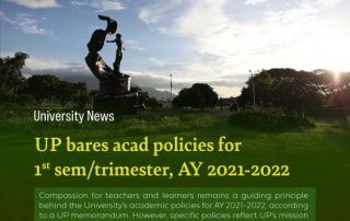 UP bares acad policies for 1st sem/trimester, AY 2021-2022