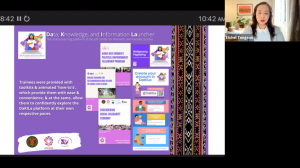 Assoc. Prof. Excelsa Tongson presents “Shifting to DaKILa: The Gender Responsive Online Learning Platform in the Time of COVID-19 Pandemic”