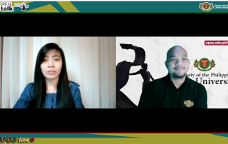 Ms. Jelaine Bagos (Host) and Mr. Bryan Belen (Moderator)